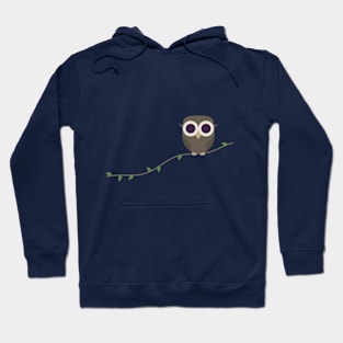 Owl On Branch Hoodie